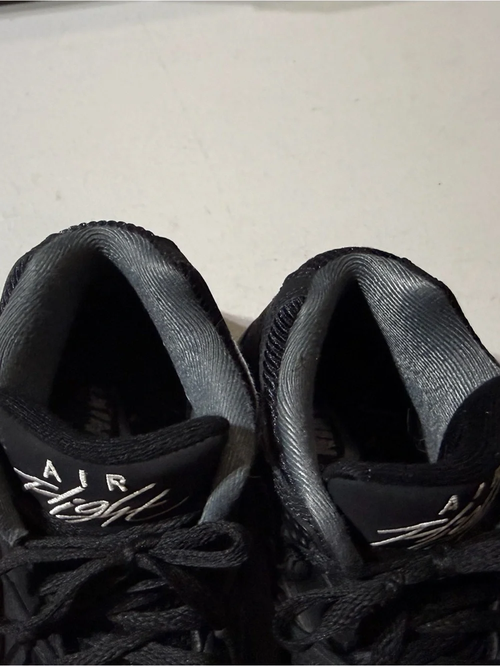 EUC Nike Air Flight 89 Basketball Sneakers Big Kid Black Size 3.5Y